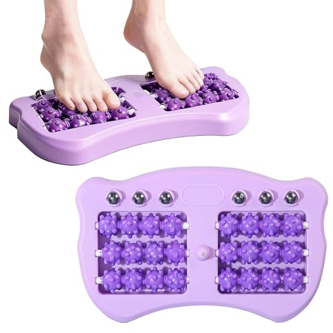 Fußmassageroller Lila Fußmassagegerät Portable Fussmassageroller Double Fussroller, Massageroller Massage Roller Für Fußmassage Foot Massager Fussmassagegerät Massagegerät Für Füße Fersensporn