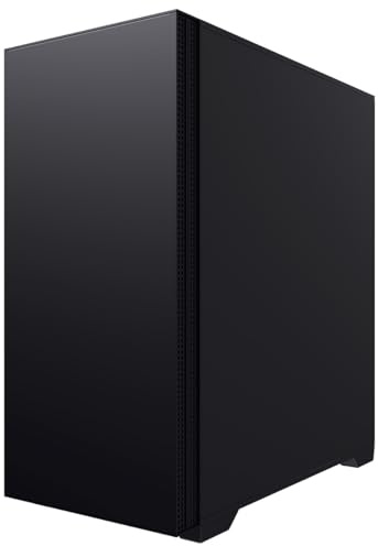 JUSTOP Silent PRO PC Case, Mid ATX Tower Chassis, 2 x PWM Fans, With Sound Dampening Panels, USB Type C, USB 3.0
