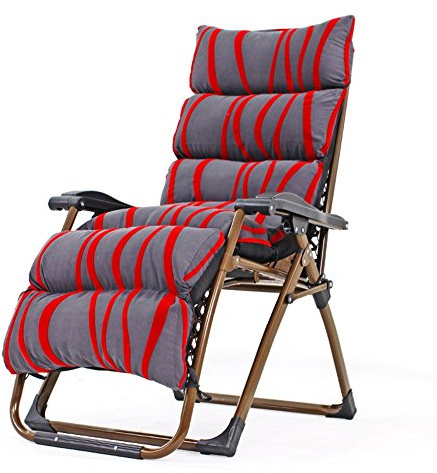 Verstellbarer Stuhl für Terrasse und Innenbereich, Liegestuhl mit Polsterklappfunktion, unterstützt 150 kg, perfektes Outdoor-Zubehör