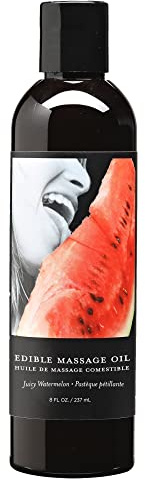 Earthly body Watermelon Edible Massage Oil - 8oz / 237ml