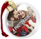Shot2go Photo Baubles Gold/Red (Pack of 4)