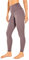 CRZ YOGA Damen Naked Feeling Leggings Sporthose High Waist Yogahose Sport Leggins Fitness Yoga Hose - 64cm Malve 40