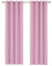 Deconovo Tende Oscuranti per Interni 2 Pezzi 245 CM Altezza, Termiche Isolanti, Anti-Rumore, con Anelli, Ideali per Camera da Letto e Soggiorno, 140x245 CM, Rosa