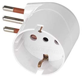 Adattatore Schuko 90° Salvaspazio