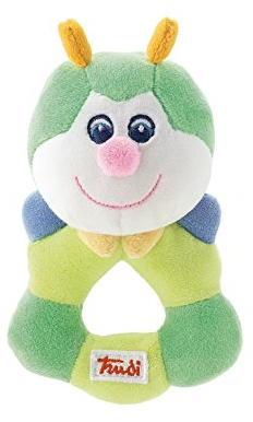 Trudi 28213 - Rassel Raupe 12 cm, grün