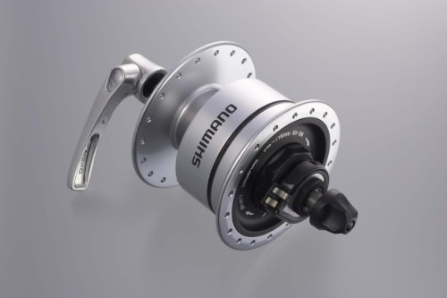 SHIMANO Unisex – Erwachsene Dh3n72a Nexus Dynamo Rim Br Qr Nabendynamo, Silber-Silber, 36 Loch