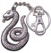 Elbenwald NN7722 Harry Potter Schlüsselanhänger Slytherin Wappen 7cm Metall