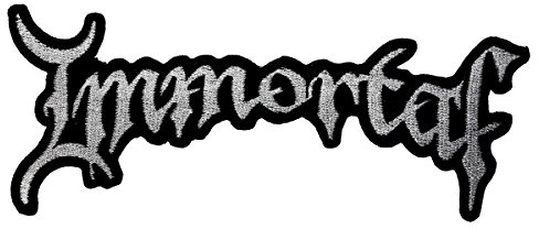 IMMORTAL Aufnäher LOGO CUT OUT Patch gewebt 14,5 x 6 cm
