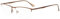 Eyekepper Qualität Halbrand Metall Lesebrille mit Federscharnier in Braun +1.00