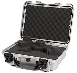 Nanuk 923 Waterproof Hard Case with Foam Insert and Incorporated TSA Approved Travel Lock Latches - Silver (923-1005)