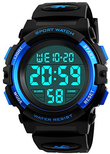 KIDPER Kids Digital Watch, Boys Sports Waterproof Led Watches with Alarm Wrist Watches for Boy Girls Children