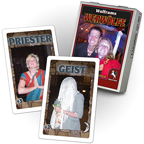 Luudoo Personalisiertes Werwölfe Kartenspiel/Partyspiel, Bedruckt mit ihren Fotos