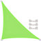 CelinaSun Toldo Vela de Sombra para jardín y balcón Incl. Cuerdas de sujeción Premium PES Poliéster hidrófugo Triángulo 3,6 x 3,6 x 5,1 m Verde