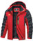 TACVASEN Herren Wasserdicht Winter Skijacke Warme Snowboardjacke Outdoorjacke Gefüttert Winterjacke (M, Rot)
