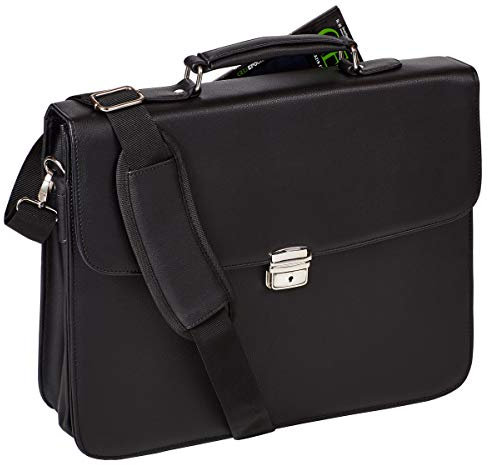 Aktentasche Arbeitstasche Umhängetasche Tasche 41 m Schwarz Dermata Bowatex