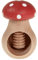 SIDCO Nussknacker Pilz Nussschraube Fliegenpilz Nussbrecher Schraubgewinde Holz rot