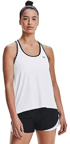 Under Armour UA Knockout Tank Top Mujer, Blanco, S