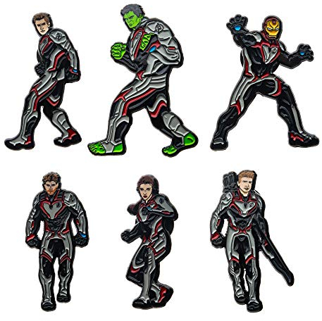Marvel Jewelry Unisex Avengers End Game Anstecknadel für Erwachsene, Rot/Grau/Schwarz, Einheitsgröße, Einheitsgröße, Metall, Einheitsgröße, Metall