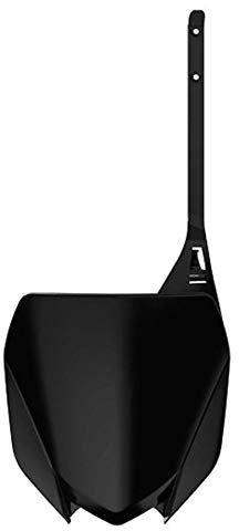 POLISPORT 8666000009 OEM Replica Front Number Plate Made of Durable and Resistant Glossy Plastic Compatible with Yamaha Motorcycles in Black