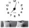 Relaxdays DIY Wanduhr, 3D-Zahlen, Uhr Wandtattoo zum Aufkleben, einfache Installation, Größe variabel, modern, schwarz, 1 Stück