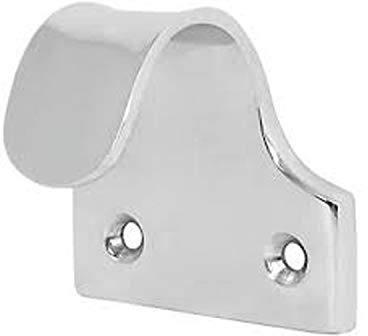Window Sash Lift Finger Push/Pull Slide Grip Handle + Screws Hook Solid Victorian Vintage Old Style Fittings Handles 50mm Hook Top Quality Satin Chrome Finish Pack of 3