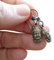 ★ HANDEFERTIGTE SCHWARZE KERAMIK & BRONZE BUDDHA ★ Ohrringe & selbsthergestellten handmade Haken
