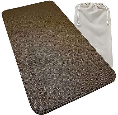 Purse Bling Speedy 30 Base Shaper, Brown Bag Shaper für LV Speedy Bags und andere LV Totes, Veganes Leder (Braun, Speedy 30)