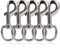 Karabinerhaken mit Drehgelenk Bolzenkarabiner Karabiner mit Drehgelenk Wirbelkarabiner Augwirbelhaken Bolzenkarabiner drehbare Öse 5 Stück