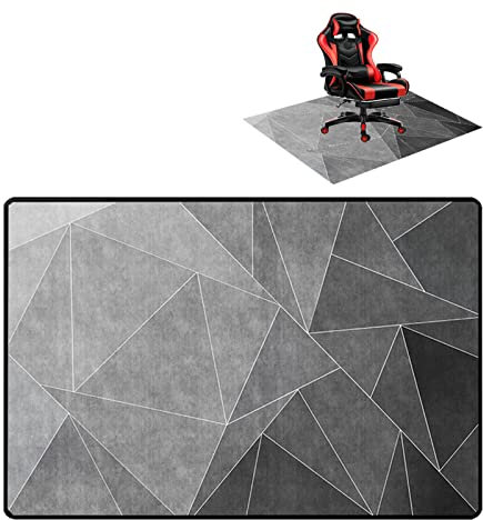 Chair Mat Alfombra Gaming Suelo Alfombrilla para Silla para Suelos Duros Protector de Suelo para Silla de Oficina Alfombra para Silla Gaming Alfombra Silla Oficina Decora tu Oficina 90×120CM