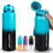 Edelstahl-Wasserflasche, 1 l, isolierte Wasserflaschen, vakuumdicht, BPA-frei, hält kalt und heiß, Thermosflasche für Kinder, Schule, Fitnessstudio, Wandern, Camping, Reisen