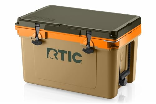 RTIC Ultra-Light 32 Quart Hard Cooler Insulated Portable Ice Chest Box for Drink, Beverage, Beach, Camping, Picnic, Fishing, Boat, Barbecue, 30% Lighter Than Rotomolded Coolers, Trailblazer