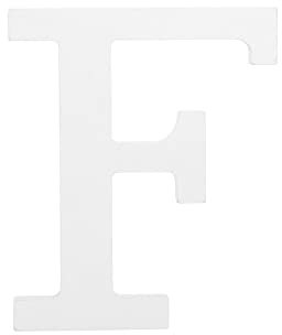 sourcing map Unfertige Holz Buchstaben F 4.3 Zeichen Deko für Wände DIY Handwerk Projekte