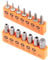 14-teiliges Tamper Resistant Star Bit Set, T5 T6 T7 T8 T9 T10 T15 T20 T25 T27 T30 T35 T40 Security Torx 1/4 Zoll Sechskantschaft Schnellspanner für Automobil, Elektronik, Geräte