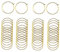 LOREC 200 Stück 25mm Weinglas Anhänger Charms, Gold Glas Markierung Trinkgläser Legierung Weinglas Charms Ringe Glasmarkierer für Getränke, Glasflasche, Dekoration, Weinglas-Marker, Etiketten