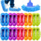 10Paare Mop Schuhe, Wischmopp-Hausschuhe für Bodenreinigung, Wiederverwendbar Putzschuhe Microfaser, Bodenwischer Lazy Slippers Mop Hausschuhe für Haus Boden Schmutz Staub Haare Reinigung, 5 Farben