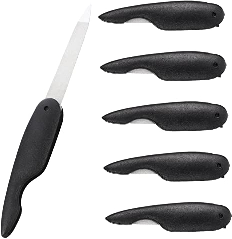 minkissy 6 Stück Faltbare Nagelfeilen Maniküre-Werkzeuge Nagelfeilen Mini-Werkzeuge Metall-Nagelpolierwerkzeug Nagelpolierstreifen Trimm-Nagelfeile Nagelkunstbedarf Für unterwegs oder zu Hause