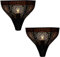 2er Set Marrakesch Orientalische Lampe Wandleuchte aus Metall Wandlampe Leuchte Yaniv Schwarz 27cm als Wanddeko