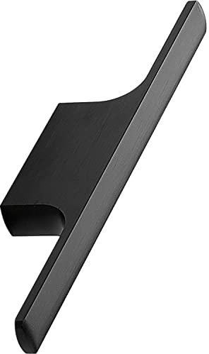 FURNIPART Möbelgriff Tau LA32, Griff für Küchenschränke - Schrankgriff für Küchenfronten - Aluminium schwarz matt gebürstet