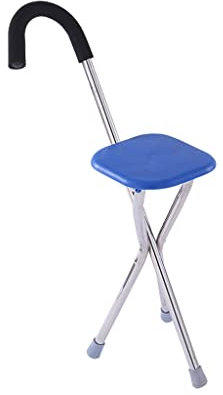 Faltbarer Gehstock mit Sitz, höhenverstellbarer Gehstock und Stuhl Combo Heavy Duty Chair Cane Walking Stick It's so Kind of You