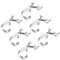 Naisfei 6 Pcs Bühnenlicht-Klemmen, Truss Klemmen Lichter Clamp Heavy Duty Aluminium Legierung Montage Truss Halterung Haken Clamp Beleuchtung Schellen für DJ Beleuchtung Spot Lichter 30-52MM
