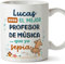 MUGFFINS Tazas Personalizadas para PROFESOR DE MÚSICA hombre - En Español - Mejor que yo Sepia - 11 oz / 330 ml - Regalo Personalizable original y divertido