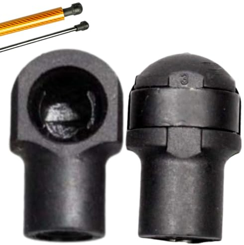 TENKIDOM Lift Support Connectors Replacement Ball Stud Socket Joint M6 Female 10mm Thread Gas Spring Strut Bearing End Fitting, 4 Pieces