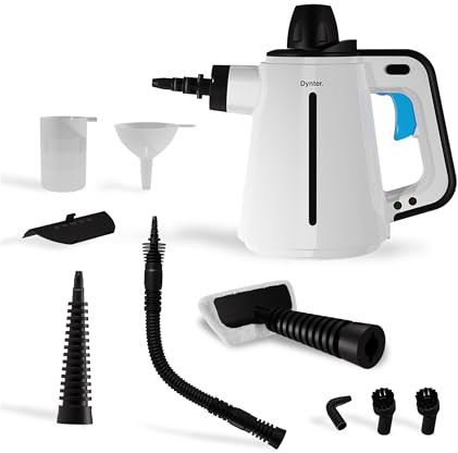 Dynter SC1105 Nettoyeur Vapeur Haute Pression - Nettoyeur Vapeur à Main - Détachant pour Cuisine, Salle de Bain, Sol et Joints - Vapeur à Main - 1150W