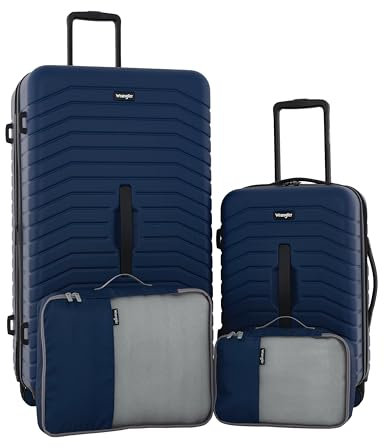 Wrangler Gepäck-Set für Kofferraum, Poseidon Blue, 3 Luggage Set, Gepäck-Set für Kofferraum