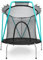 HyperMotion Kindertrampolin mit Sicherheitsnetz, Gartentrampolin für 3-8 Jahre - Verzinkter Stahlrahmen, Reißverschluss-Eingang, Indoor & Outdoor, max. 25kg - Mintgrün
