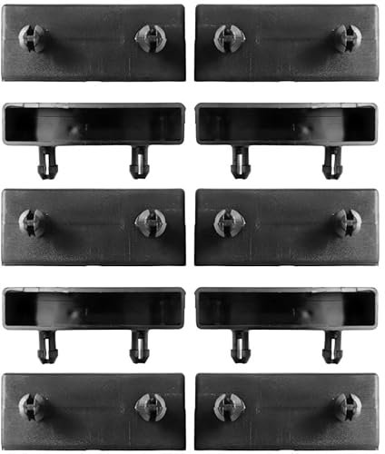 SCM Créations Lot de 10 Embouts Latte 60mm| Attaches Plastique Renforcé Sommier lit canapé clic clac bz Matelas| Fixation Accroche Support Capuchon