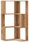 vidaXL Eckregal, Bücherregal Regal 3 Böden, Standregal Bücherschrank für Wohnzimmer, Aktenregal Büroregal Wandregal, Artisan-Eiche Holzwerkstoff