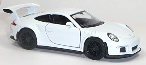 Generisch Porsche 911 GT3 RS weiß ca. 12cm Modellauto, Auto, Maßstab 1:37, Sportwagen, Erwachsene, Unisex