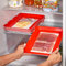 3 PAGEN® 1 fiambrera para embutidos, frescura duradera combinada con un diseño que ahorra espacio, alternativa ecológica a la lámina desechable, apta para lavavajillas y apilable, color rojo