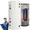 TECHGLOBE - Serbatoio acqua calda 1 scambiatore di calore 2,8 m² - Scalda acqua - Caldaia in acciaio inox – Boiler – Scaldino – Pompa di calore - Scaldacqua - Serbatoio per acqua calda - Water Heater